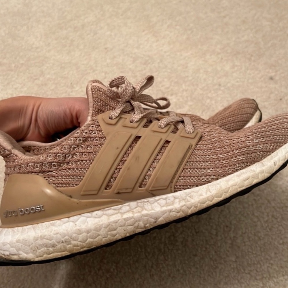 Adidas Women's Beige Ultra Boost Sneakers